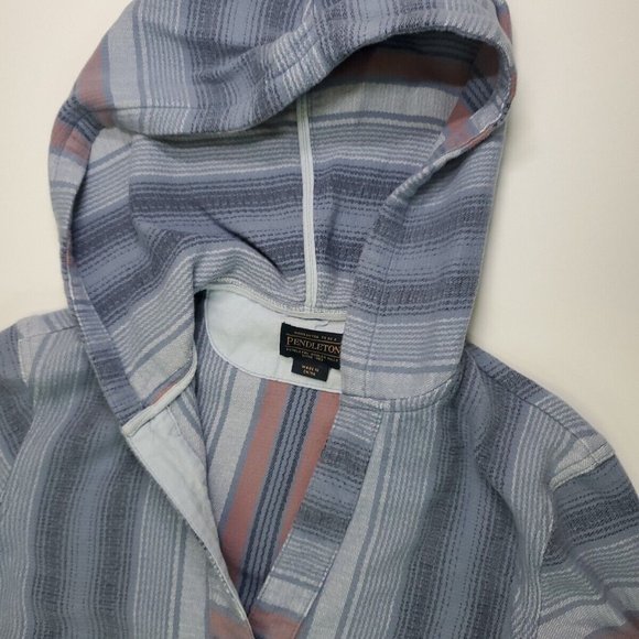 Pendleton Women’s 100% Cotton Surf Pullover Striped XXS Hoodie Hood Pocket - Picture 3 of 14